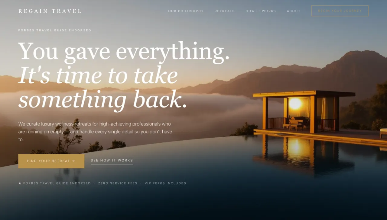 Regain Travel screenshot